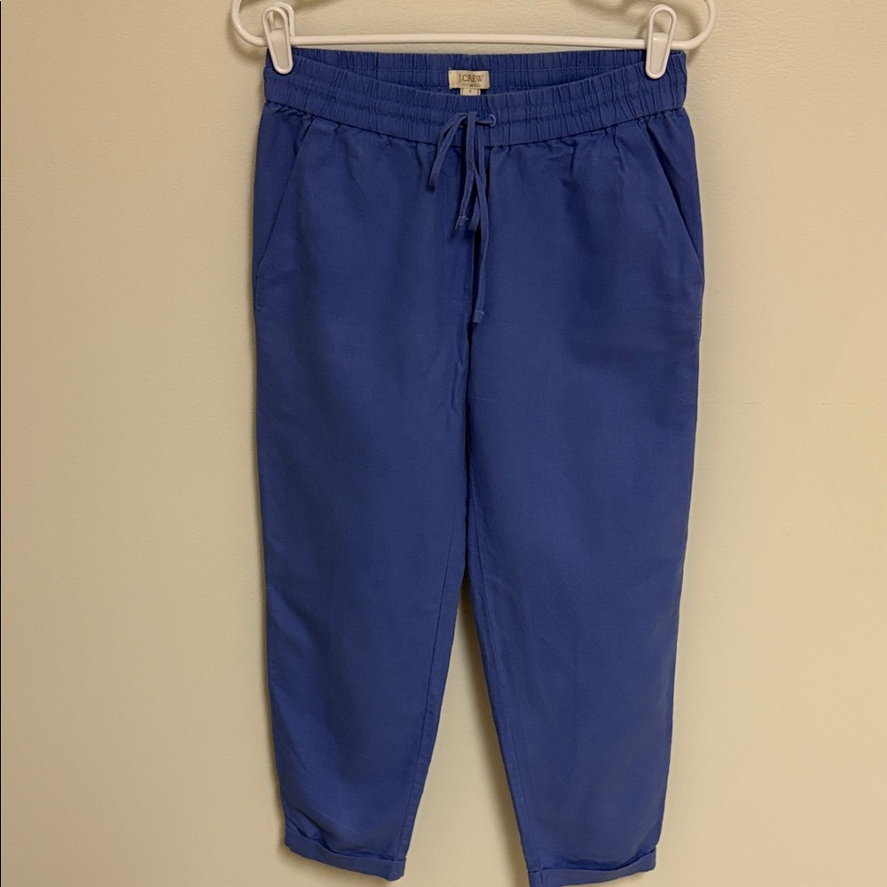 J. Crew Light Blue Textured Pants